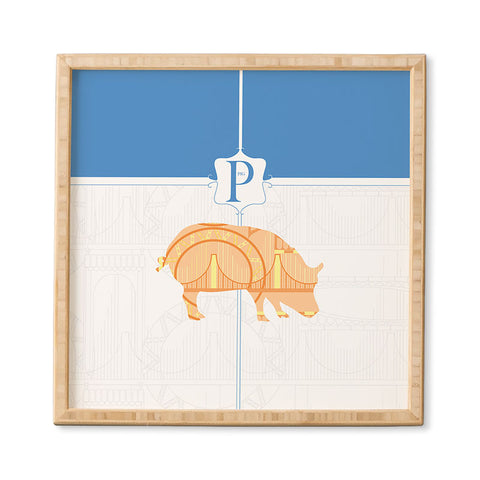 Jennifer Hill Mister Pig Framed Wall Art