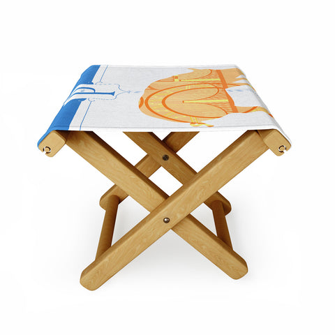 Jennifer Hill Mister Pig Folding Stool