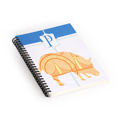 Jennifer Hill Mister Pig Spiral Notebook