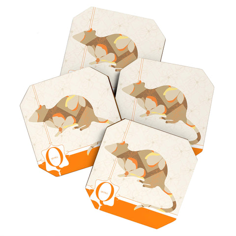 Jennifer Hill Mister Quoll Coaster Set