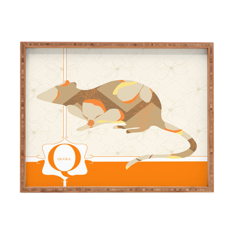 Jennifer Hill Mister Quoll Rectangular Tray