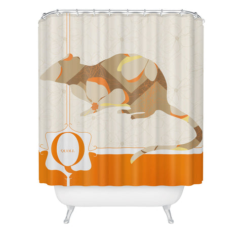 Jennifer Hill Mister Quoll Shower Curtain