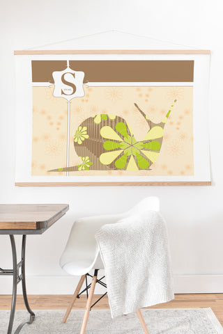 Jennifer Hill Mister Snail Art Print And Hanger