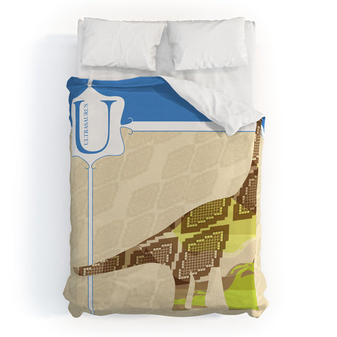 Jennifer Hill Mister Ultrasaurus Duvet Cover