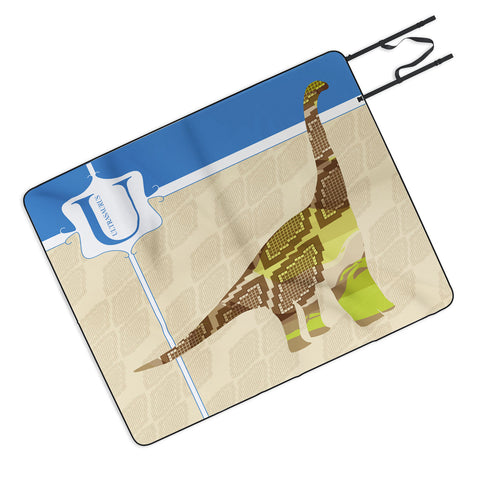 Jennifer Hill Mister Ultrasaurus Picnic Blanket