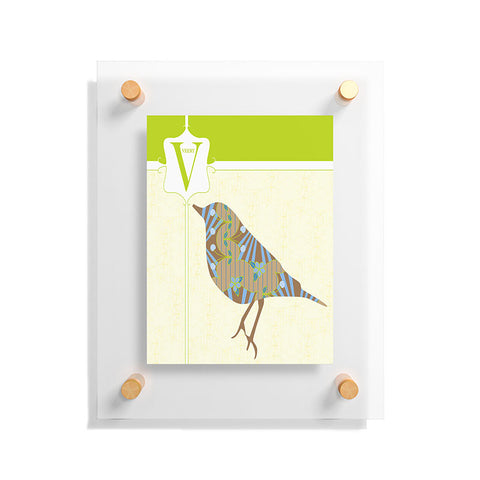 Jennifer Hill Mister Veery Floating Acrylic Print