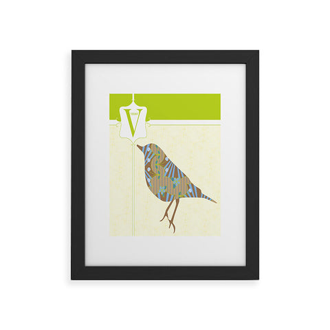Jennifer Hill Mister Veery Framed Art Print