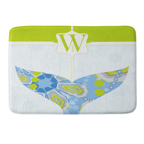Jennifer Hill Mister Whale Memory Foam Bath Mat
