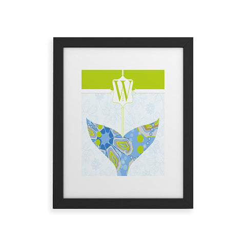 Jennifer Hill Mister Whale Framed Art Print