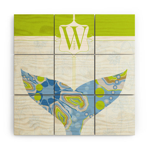 Jennifer Hill Mister Whale Wood Wall Mural