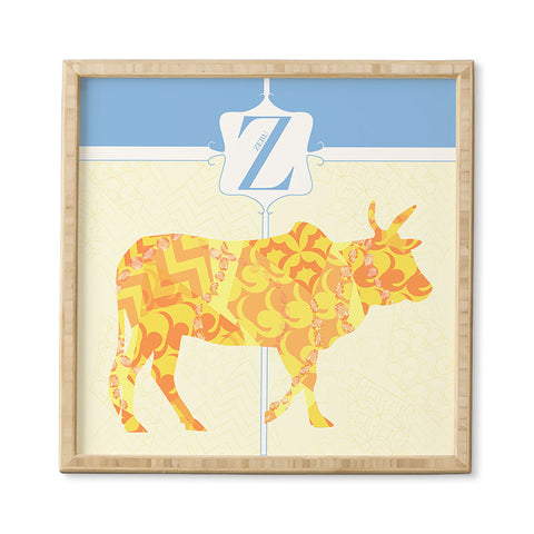 Jennifer Hill Mister Zebu Framed Wall Art