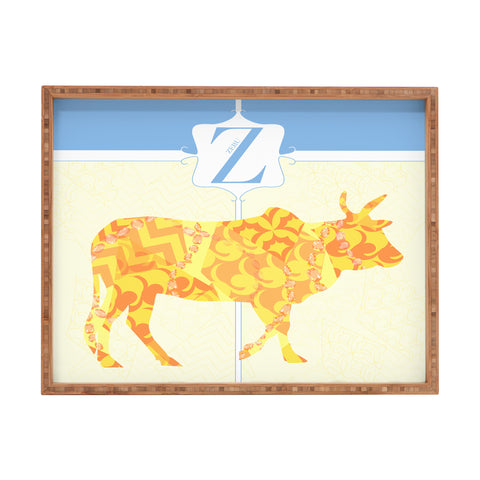 Jennifer Hill Mister Zebu Rectangular Tray
