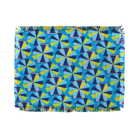 Jennifer Hill Mykonos Sunshine Throw Blanket