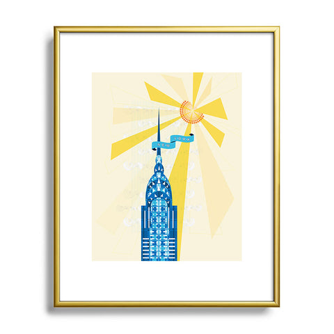 Jennifer Hill New York City Chrysler Building Metal Framed Art Print