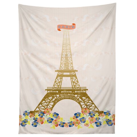 Jennifer Hill Paris Eiffel Tower Tapestry