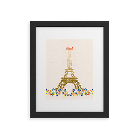 Jennifer Hill Paris Eiffel Tower Framed Art Print