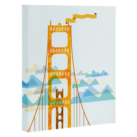 Jennifer Hill San Francisco Golden Gate Art Canvas