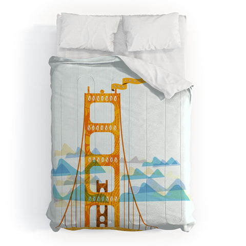 Jennifer Hill San Francisco Golden Gate Comforter