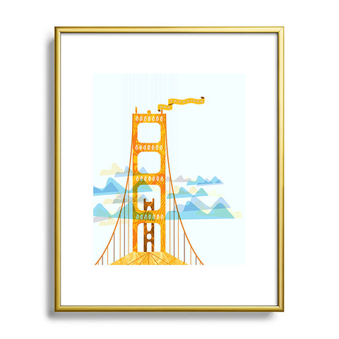 Jennifer Hill San Francisco Golden Gate Metal Framed Art Print