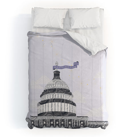 Jennifer Hill Washington DC Capitol Building Comforter