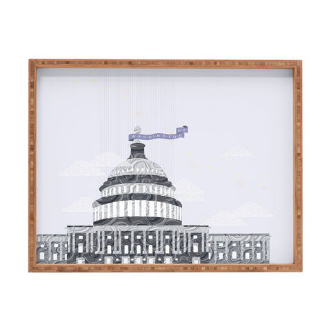 Jennifer Hill Washington DC Capitol Building Rectangular Tray