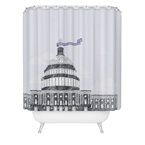 Jennifer Hill Washington DC Capitol Building Shower Curtain