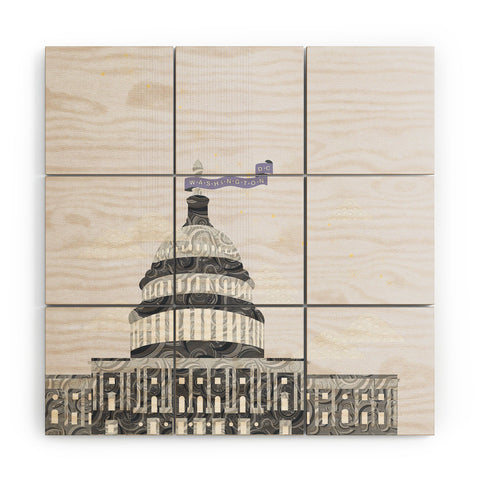 Jennifer Hill Washington DC Capitol Building Wood Wall Mural