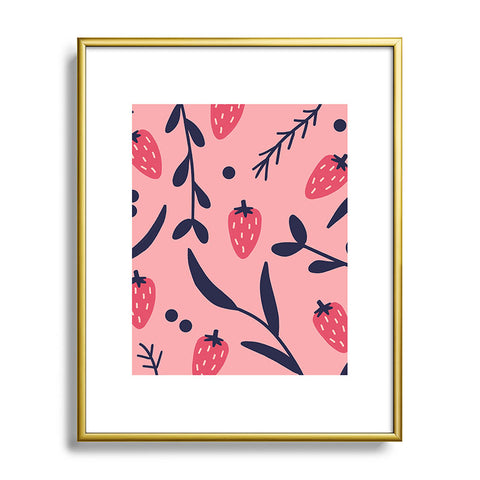 Jenny Chang-Rodriguez Strawberries I Metal Framed Art Print