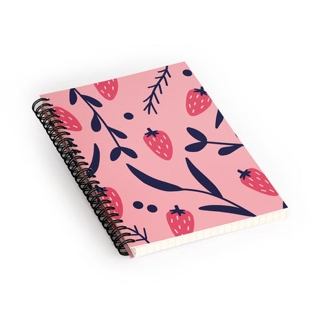 Jenny Chang-Rodriguez Strawberries I Spiral Notebook