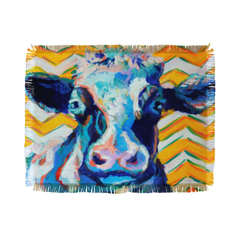 Jenny Grumbles Chevron Charlie Throw Blanket