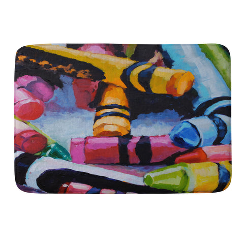 Jenny Grumbles Crayons 4 Memory Foam Bath Mat
