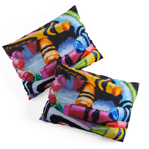 Jenny Grumbles Crayons Pillow Shams