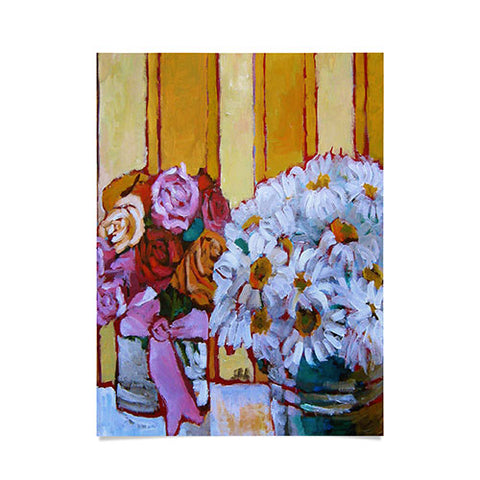 Jenny Grumbles Daisies and Roses Poster