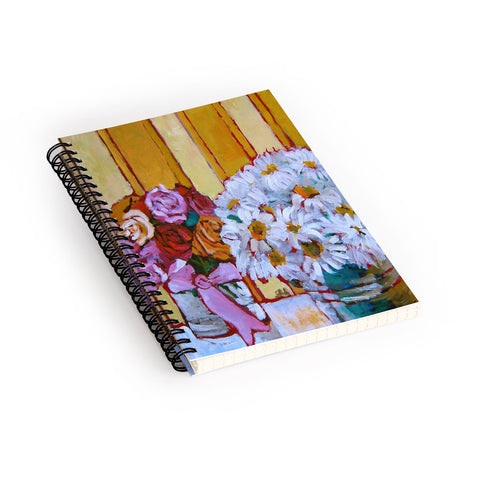 Jenny Grumbles Daisies and Roses Spiral Notebook