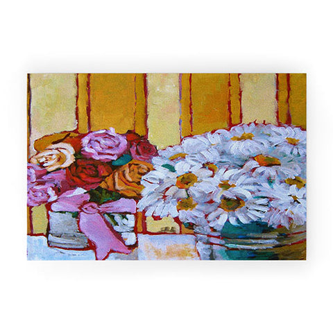 Jenny Grumbles Daisies and Roses Welcome Mat