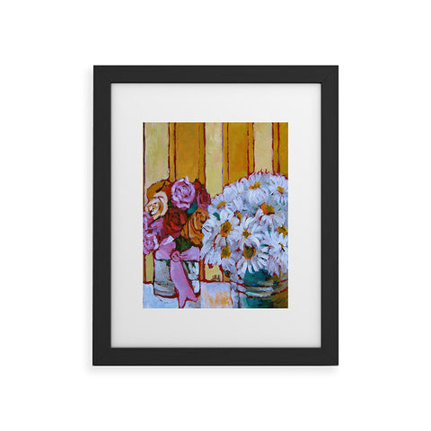 Jenny Grumbles Daisies and Roses Framed Art Print