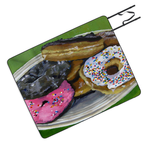 Jenny Grumbles Donuts Picnic Blanket