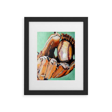 Jenny Grumbles Hes Outta There Framed Art Print