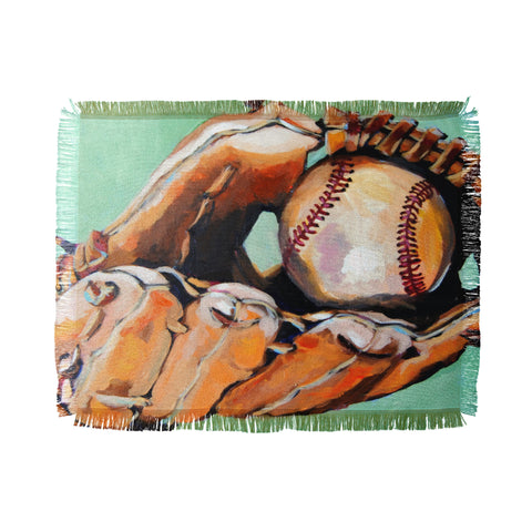 Jenny Grumbles Hes Outta There Throw Blanket