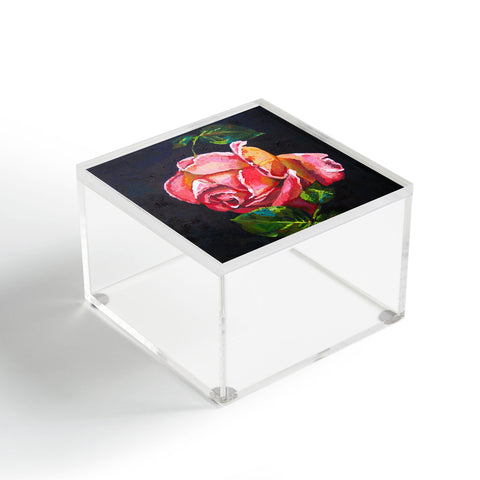 Jenny Grumbles Pink Rose Acrylic Box