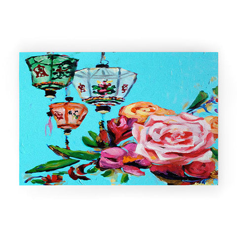 Jenny Grumbles Shanghai Blossom Welcome Mat