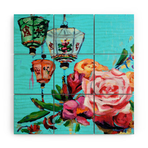 Jenny Grumbles Shanghai Blossom Wood Wall Mural