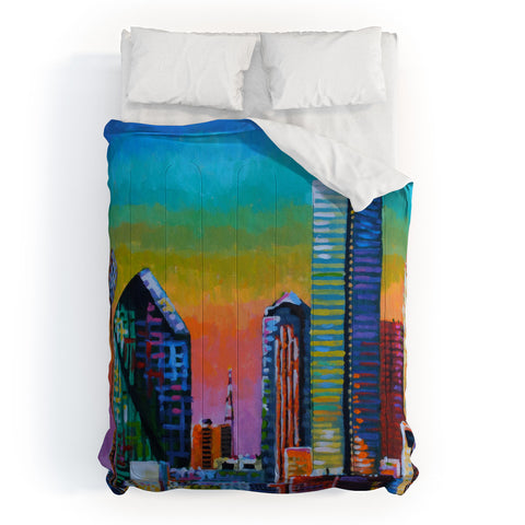 Jenny Grumbles Somewhere Over The Big D Comforter