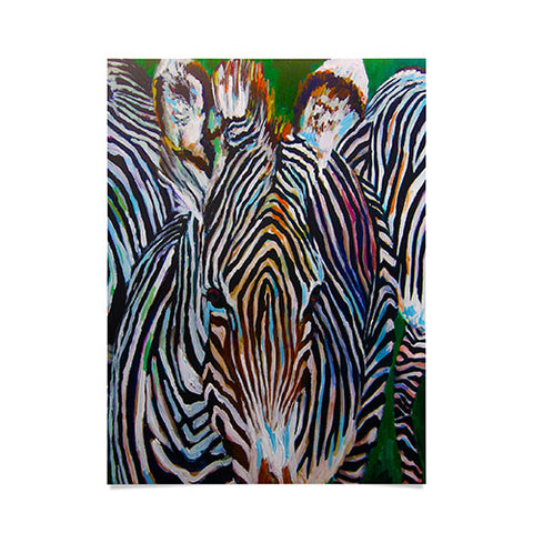 Jenny Grumbles Study In Stripes Poster