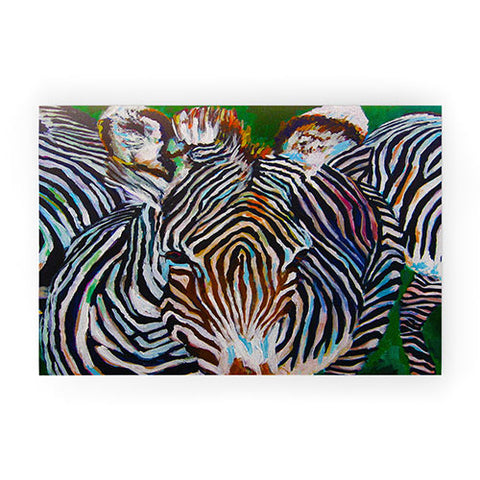 Jenny Grumbles Study In Stripes Welcome Mat