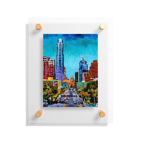 Jenny Grumbles Up South Congress Floating Acrylic Print