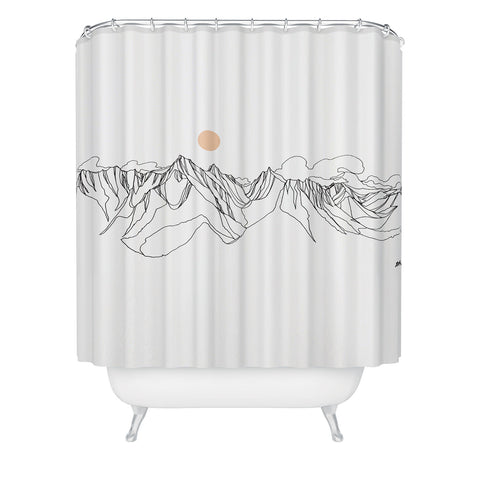 Jessa Gilbert Jumbo Peak Shower Curtain