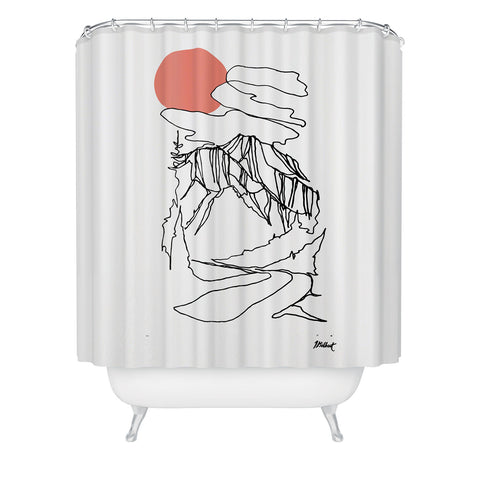 Jessa Gilbert Road to the Rockies I Shower Curtain
