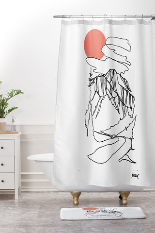 Jessa Gilbert Road to the Rockies I Shower Curtain And Mat