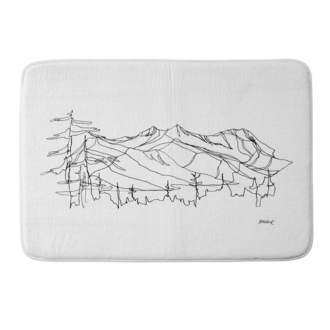 Jessa Gilbert Squamish Summits Memory Foam Bath Mat